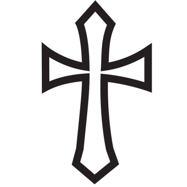 Web ve mobil uygulaması tasarım için beyaz arka plan üzerinde izole anahat simge vektör çapraz anahat logo kavramı