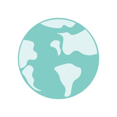 Planet earth simgesini vektör web ve mobil uygulaması tasarımı, Planet earth logo kavramı için izole üzerinde beyaz arka plan