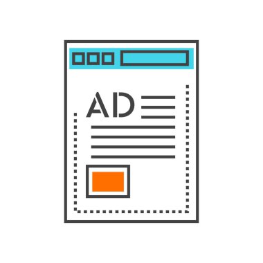 Web ve mobil uygulaması tasarımı, tarayıcı logo kavramı için beyaz arka plan üzerinde izole tarayıcı simge vektör