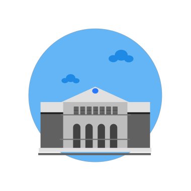 Web ve mobil uygulaması tasarım, Versay Sarayı logo kavramı için beyaz arka plan üzerinde izole Versay Sarayı simge vektör