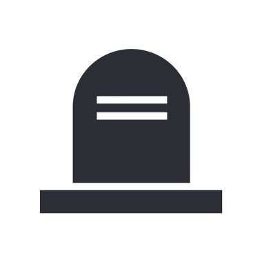 Web ve mobil uygulaması tasarımı, ölüm logo kavramı için beyaz arka plan üzerinde izole ölüm simge vektör