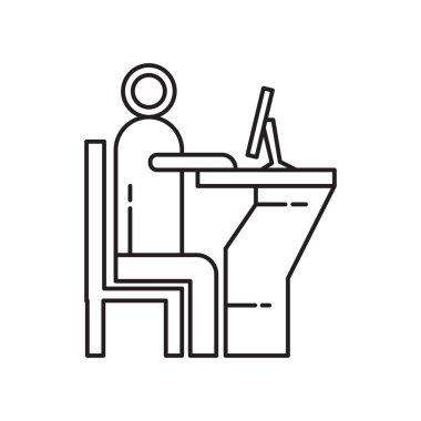 Web ve mobil uygulaması tasarımı, Resepsiyon logo kavramı için beyaz arka plan üzerinde izole Resepsiyon simge vektör