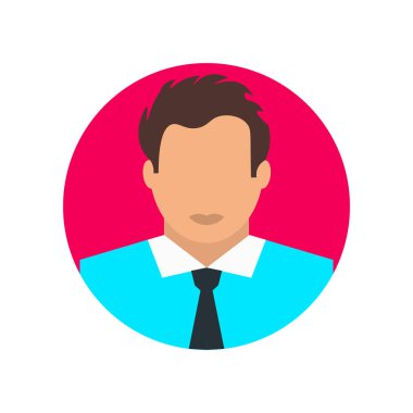 Web ve mobil uygulaması tasarımı, adam logo kavramı için beyaz arka plan üzerinde izole adam simge vektör