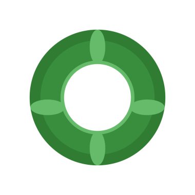 Web ve mobil uygulaması tasarımı, cankurtaran logo kavramı için beyaz arka plan üzerinde izole cankurtaran simge vektör