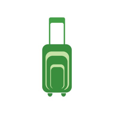Web ve mobil uygulaması tasarımı, bavul logo kavramı için beyaz arka plan üzerinde izole bavul simge vektör