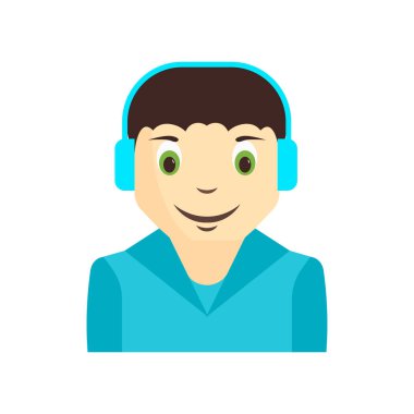 Çocuk Çocuk avatar simge vektör web ve mobil uygulaması tasarımı, çocuk çocuk avatar logo kavramı üzerinde izole beyaz arka plan