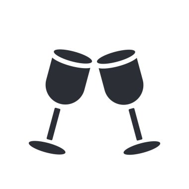 Simge vektör web ve mobil uygulaması tasarım, içecekler logo kavramı için beyaz arka plan üzerinde izole içecekler