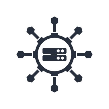 Büyük veri bilim adamı izole üzerinde beyaz arka plan web ve mobil uygulaması tasarımı, büyük veri bilim adamı logo kavramı için vektör