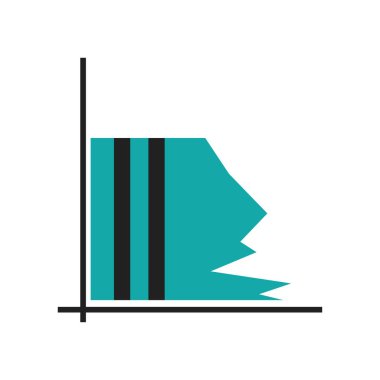 Birden çok değişken nokta çizgi grafik sembolü simge vektör web ve mobil uygulaması tasarımı, birden çok değişken nokta çizgi grafik sembolü logo kavramı üzerinde izole beyaz arka plan