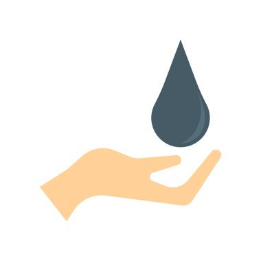 Web ve mobil uygulaması tasarım için beyaz arka plan üzerinde izole su simge vektör su logo kavramı kaydetmek