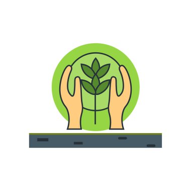 Web ve mobil uygulaması tasarımı, koruma logo kavramı için beyaz arka plan üzerinde izole koruma simge vektör