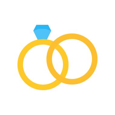 Web ve mobil uygulaması tasarımı, evlilik logo kavramı için beyaz arka plan üzerinde izole evlilik simge vektör