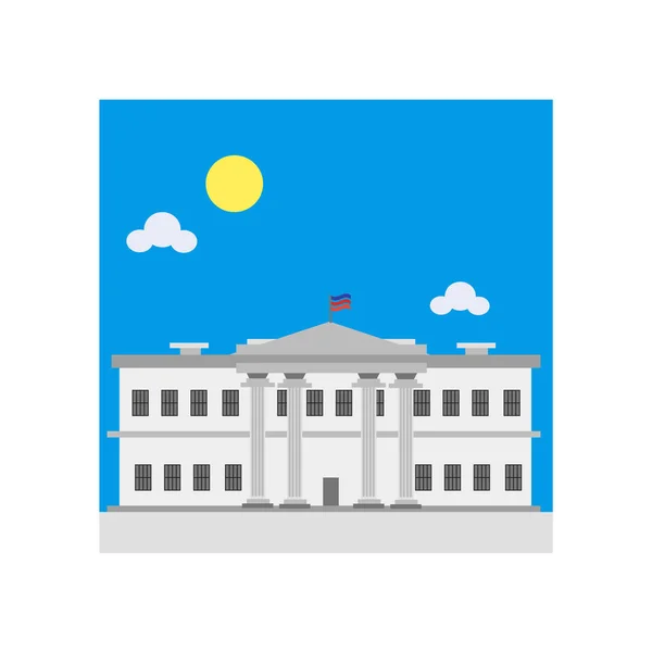 Witte Huis Pictogram Vector Geïsoleerd Witte Achtergrond Voor Web Mobiele — Stockvector