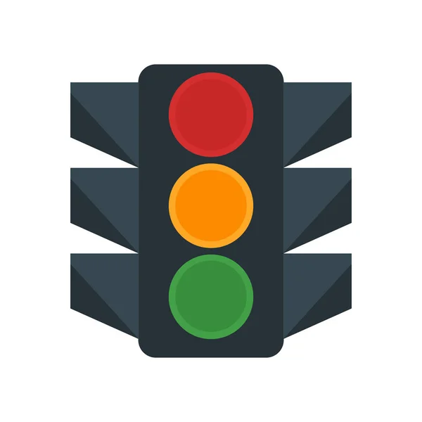Traffic Light Ikonen Vektor Isolerade Vit Bakgrund För Dina Webb — Stock vektor