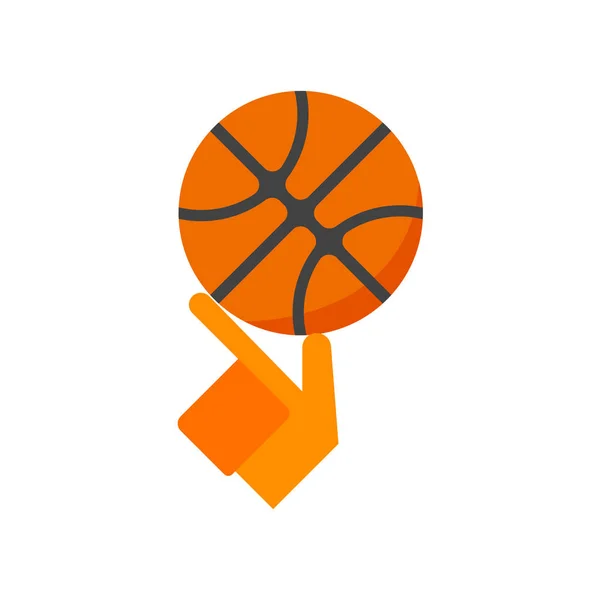 Vector Icono Baloncesto Aislado Sobre Fondo Blanco Para Diseño Web — Archivo Imágenes Vectoriales