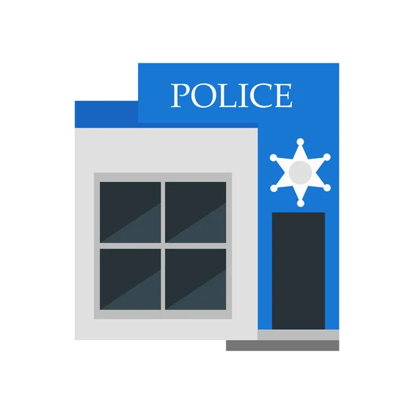 Police Icon Vector Isolated White Background Your Web Mobile App — Stock Vector