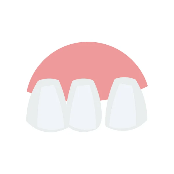 Teeth Icon Vector Isolated White Background Your Web Mobile App — Stock Vector