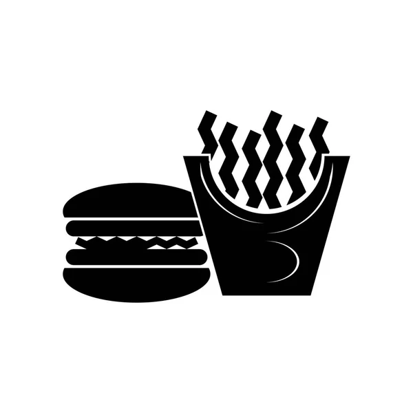 Vector Icono Comida Rápida Aislado Fondo Blanco Para Diseño Aplicaciones — Vector de stock