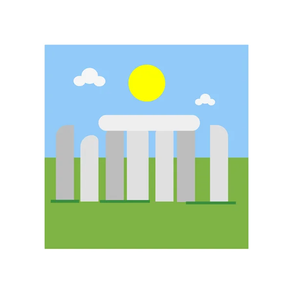 Stonehenge Icono Vector Aislado Sobre Fondo Blanco Para Diseño Web — Vector de stock