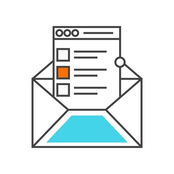 Mail Icon Vektor Isoliert Auf Weißem Hintergrund Für Ihr Web — Stockvektor