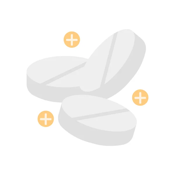 Pillen Symbol Vektor Isoliert Auf Weißem Hintergrund Für Ihre Web — Stockvektor