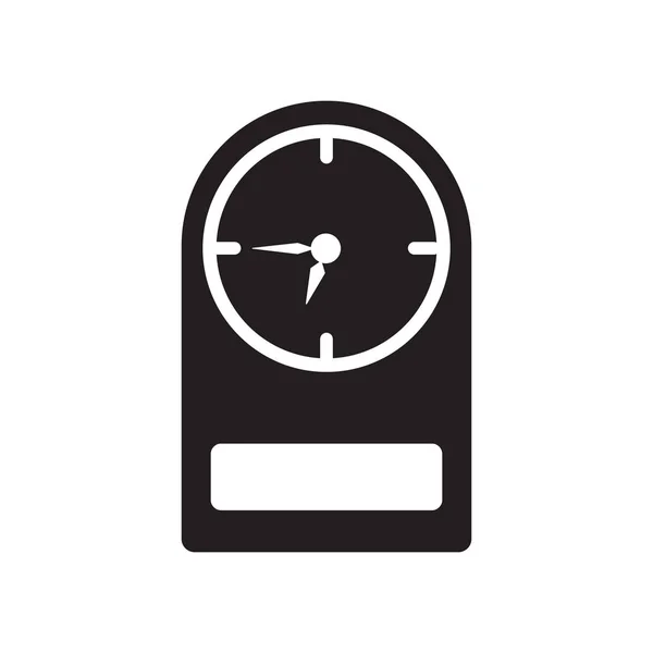 壁時計のアイコン ベクトル Web およびモバイル アプリの設計 壁時計ロゴのコンセプト ホワイト バック グラウンドの分離 — ストックベクタ