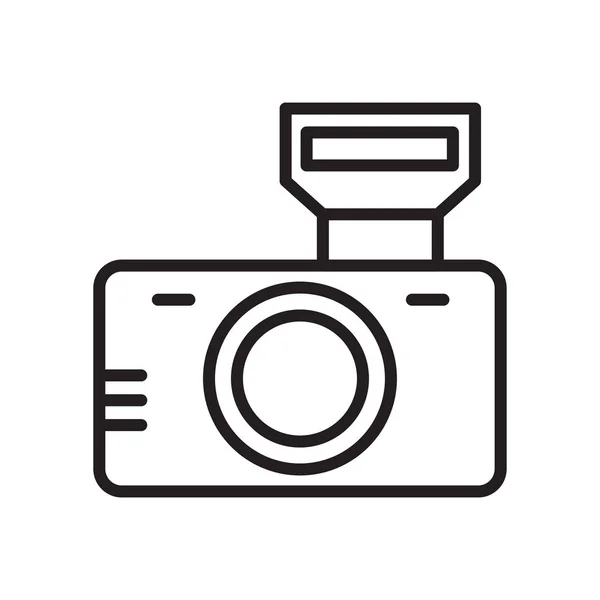 Vetor Ícone Câmera Foto Isolado Fundo Branco Para Seu Design —  Vetores de Stock