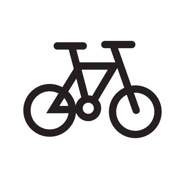 自転車側表示アイコン ベクトル Web およびモバイル アプリ設計 自転車側の表示ロゴのコンセプトのホワイト バック グラウンドの分離 — ストックベクタ