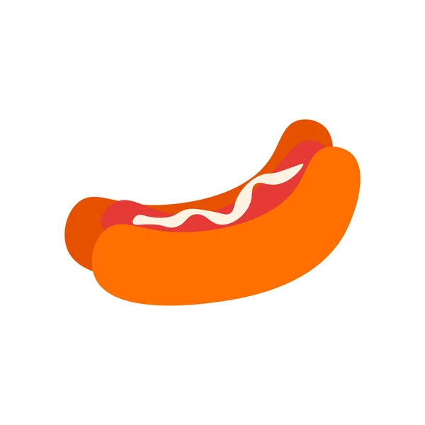 Hot Dog Εικονίδιο Διάνυσμα Απομονωθεί Λευκό Φόντο Για Web Και — Διανυσματικό Αρχείο