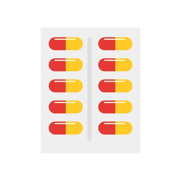 Pillen Symbol Vektor Isoliert Auf Weißem Hintergrund Für Ihre Web — Stockvektor