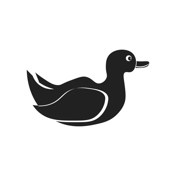 Duck Icon Vector Isolated White Background Your Web Mobile App — Stock Vector