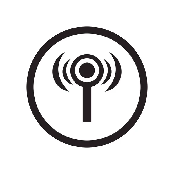 无线网络标志图标矢量隔离在白色背景为您的 Web 和移动应用程序设计 标志徽标概念 — 图库矢量图片