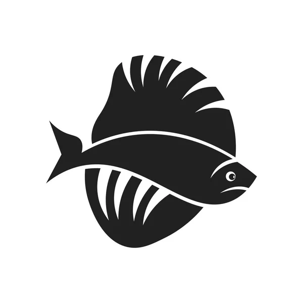 Rybí Ikona Vektor Izolovaných Bílém Pozadí Pro Váš Web Mobilní — Stockový vektor