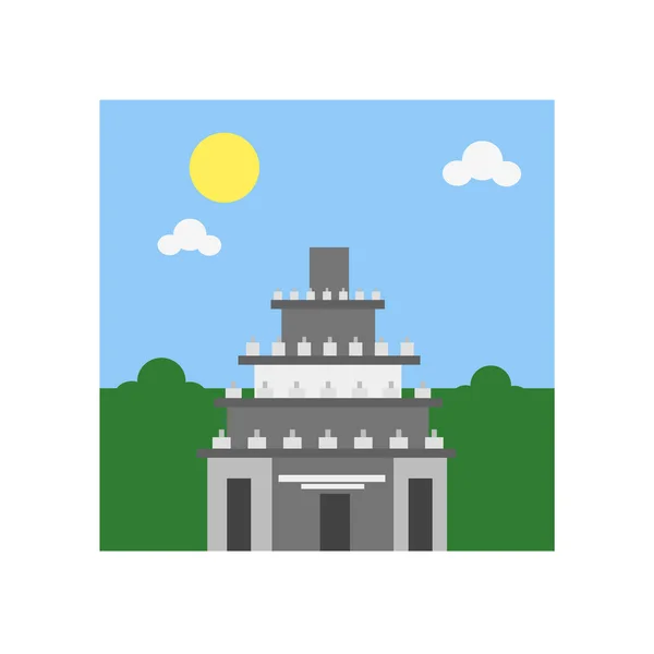 Prambanan Pictogram Vector Geïsoleerd Een Witte Achtergrond Voor Web Mobiele — Stockvector