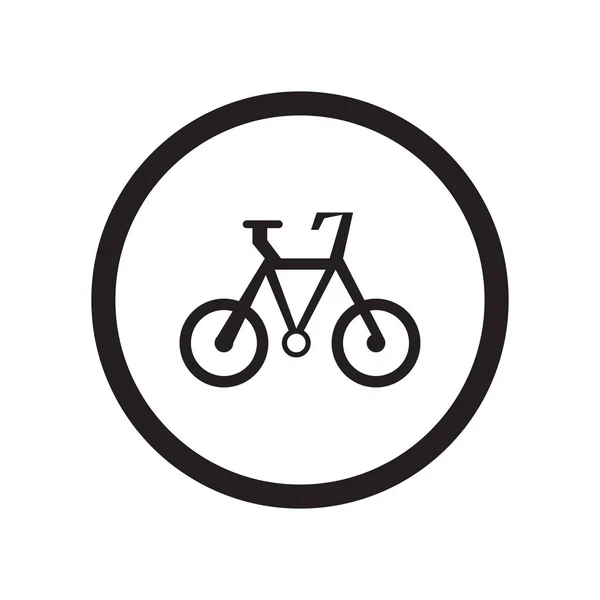 Icono Signo Bicicleta Vector Aislado Fondo Blanco Para Diseño Web — Vector de stock