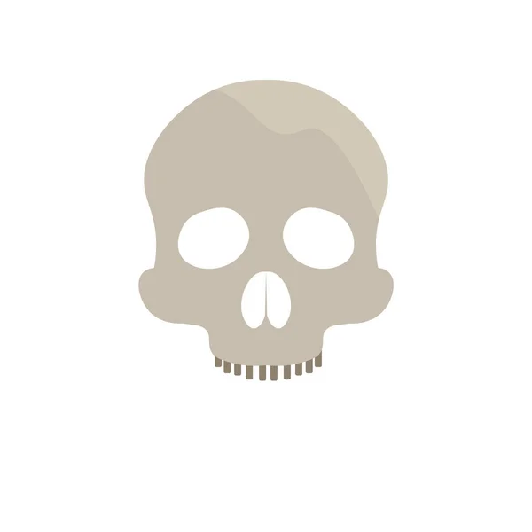 Skull Icon Vector Isolated White Background Your Web Mobile App — Stock Vector