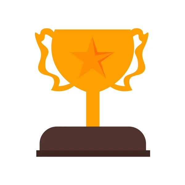 奖杯图标矢量隔离白色背景为您的 Web 和移动应用程序设计 奖杯徽标概念 — 图库矢量图片