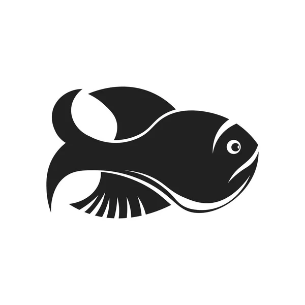 Fish Icon Vector Isolated White Background Your Web Mobile App — Stock Vector