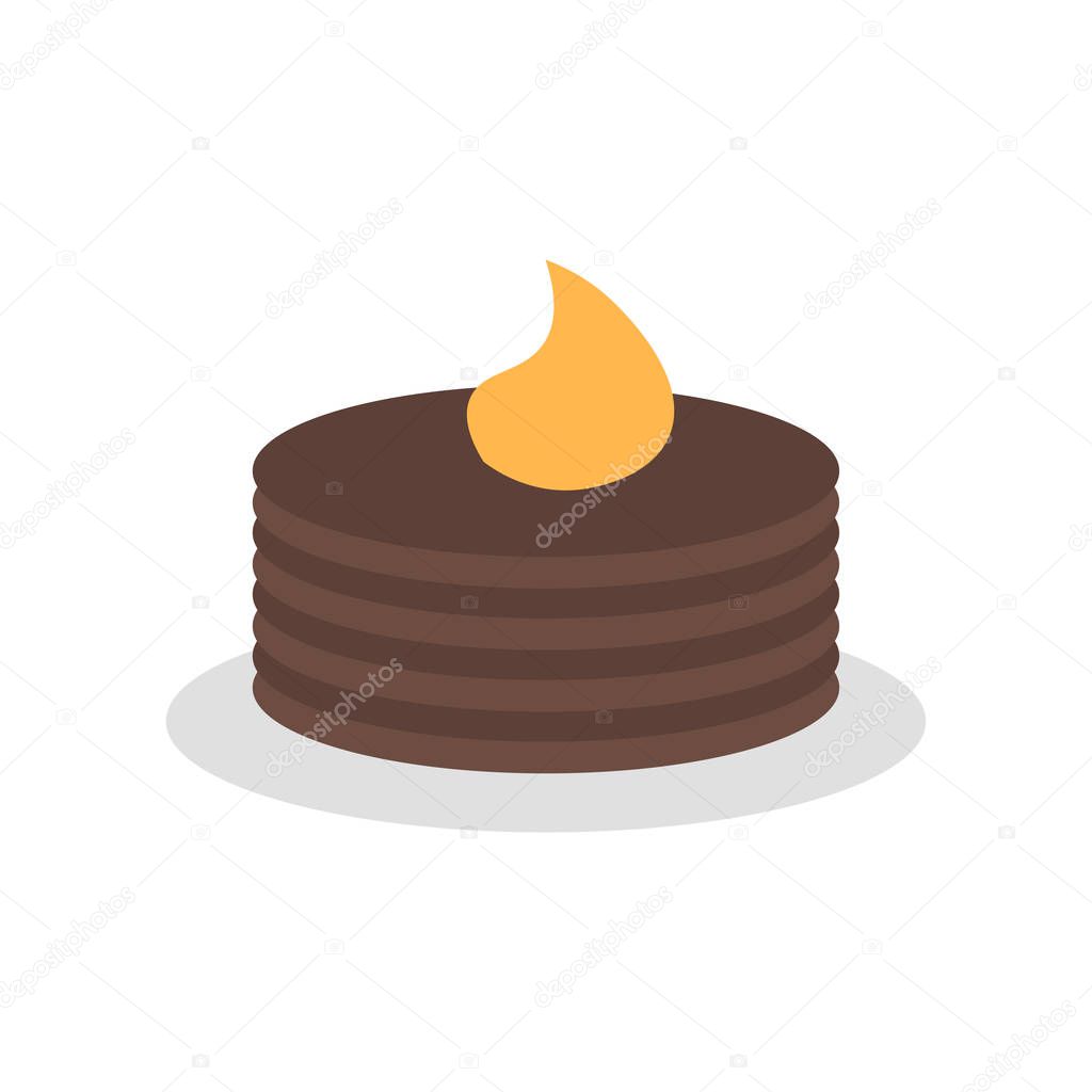 Pancakes icon vector isolated on white background for your web and mobile app design, Pancakes logo concept