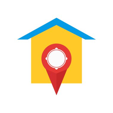 Web ve mobil uygulaması tasarımı, ev logo kavramı için beyaz arka plan üzerinde izole House simge vektör