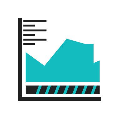 Birden çok değişken satır grafik simge vektör web ve mobil uygulaması tasarımı, birden çok değişken satır grafik logo kavramı üzerinde izole beyaz arka plan