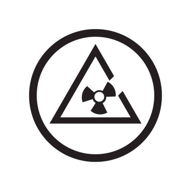 Radyoaktif sinyal simge vektör web ve mobil uygulaması tasarımı, radyoaktif sinyal logo kavramı için izole üzerinde beyaz arka plan