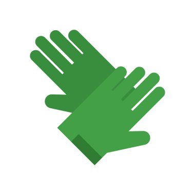 Web ve mobil uygulaması tasarımı, eldiven logo kavramı için beyaz arka plan üzerinde izole eldiven simge vektör