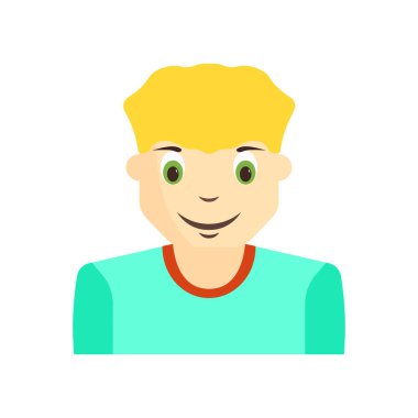 Çocuk Çocuk avatar simge vektör web ve mobil uygulaması tasarımı, çocuk çocuk avatar logo kavramı üzerinde izole beyaz arka plan