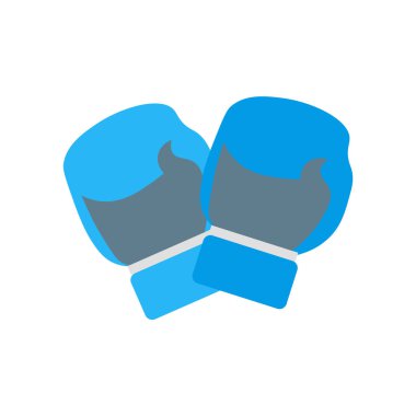 Boks eldiveni simge vektör web ve mobil uygulaması tasarımı, boks eldiveni logo kavramı üzerinde izole beyaz arka plan