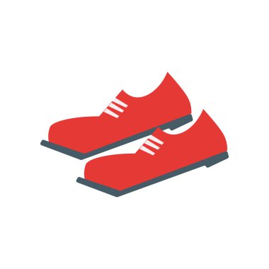 Ayakkabı simge vektör web ve mobil uygulaması tasarım, Ayakkabı logo kavramı için izole üzerinde beyaz arka plan