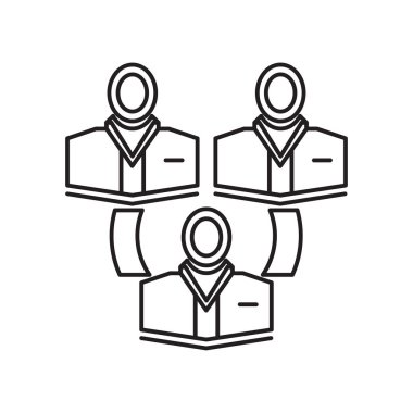 Web ve mobil uygulaması tasarımı, ilişki logo kavramı için beyaz arka plan üzerinde izole ilişkisi simge vektör