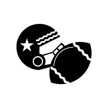Amerikan futbolu simge vektör web ve mobil uygulaması tasarımı, Amerikan futbolu logo kavramı için izole üzerinde beyaz arka plan