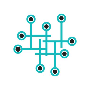 Veri bağlantısı grafik simge vektör web ve mobil uygulaması tasarımı, veri bağlantı grafik logo kavramı için izole üzerinde beyaz arka plan