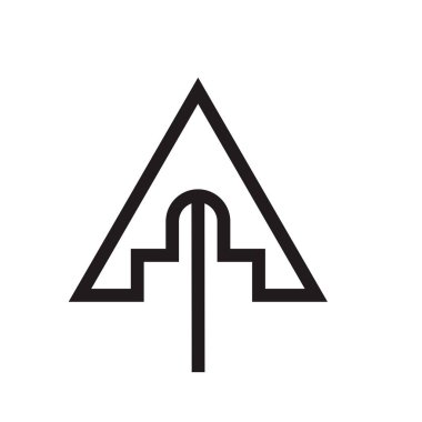 Web ve mobil uygulaması tasarım, ok logo kavramı için beyaz arka plan üzerinde izole ok simge vektör